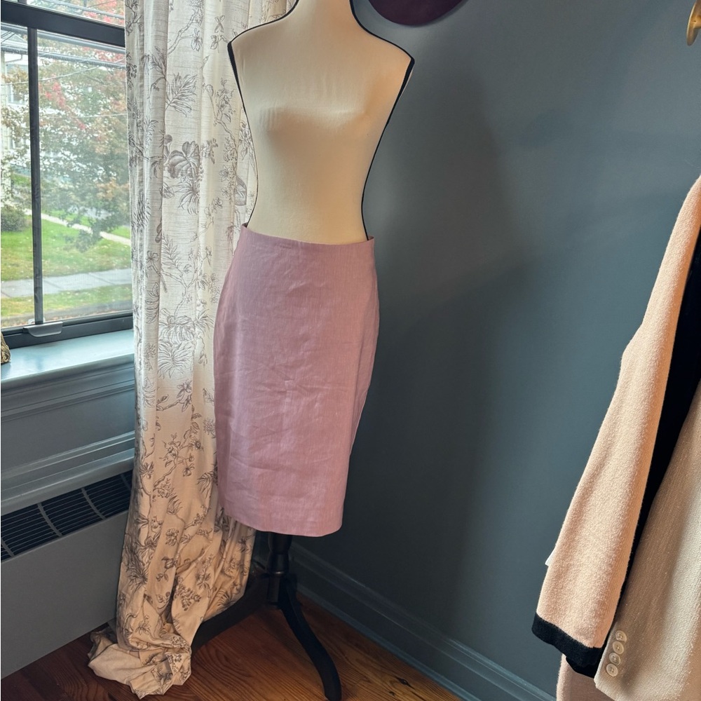 Express Orchid Linen Pencil skirt